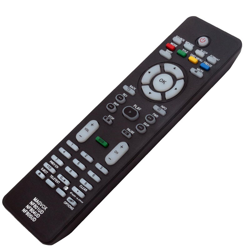 Vinabty New NF801UD NF804UD NF805UD Replace Remote fit for Magnavox TV 32MF330B 40MF430B 46MF401B 46MF440B 40MF401B/F7 22ME601B/F7 26MF301B/F7 19MF301B/F7 19ME601B/F7 37MF301BF7 32MF301B 19MD301B 19MD350B/F7 - Image 2